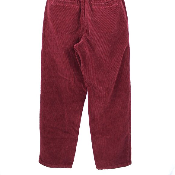 Empyre Wine Pants Size XS Relaxed Fit Corduroy Elastic Waist Drawstring SK8 Y2K - Picture 5 of 6